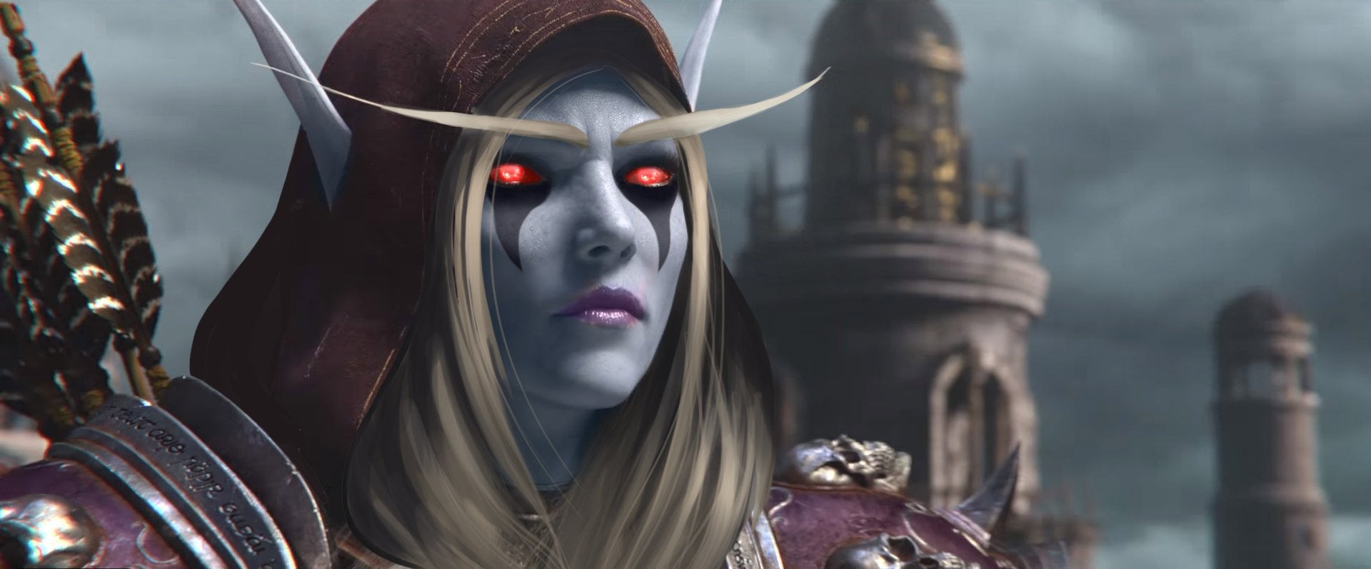 Lady Sylvanas looking out after the battle of Lordaeron