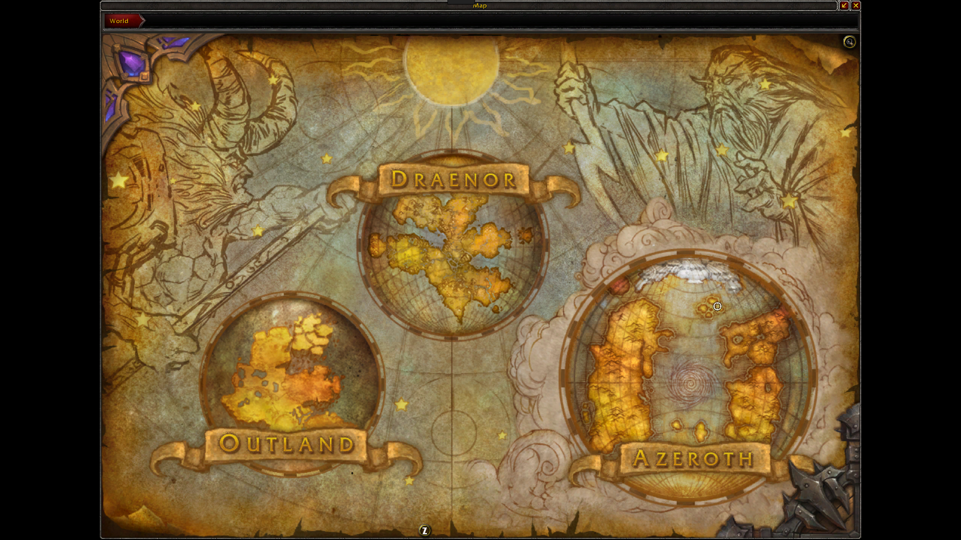 World of Warcraft world maps