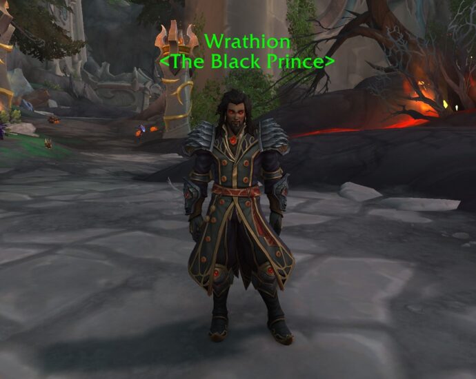 Wrathion standing waiting for adventurers